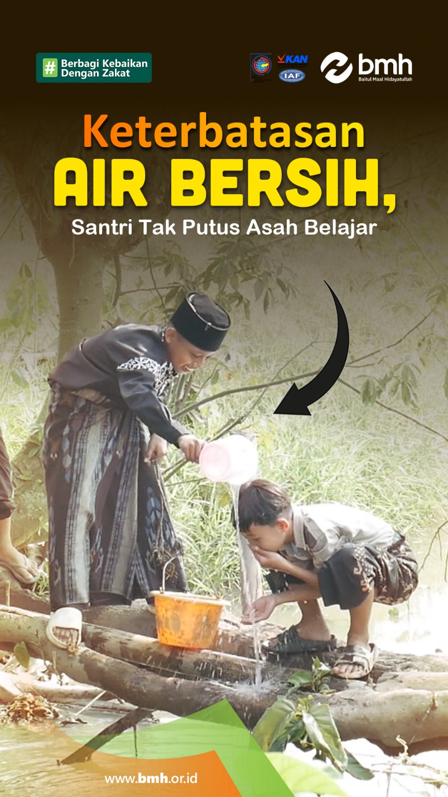 Air Bersih, Harapan Besar Para Santri Darul Hikmah